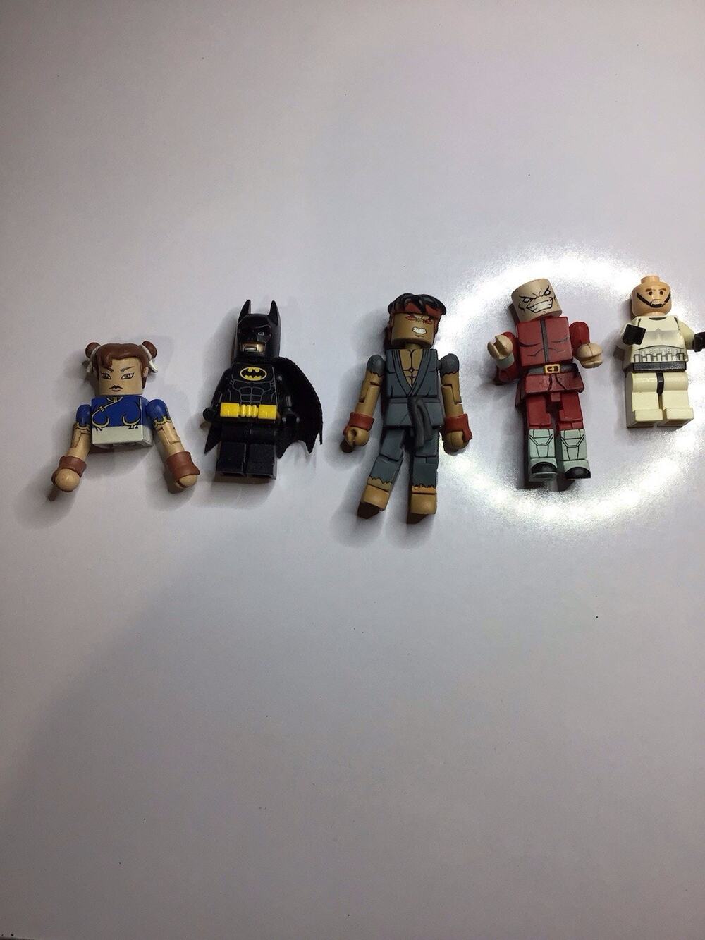 Mixed Minifigure Lot5 Pcs LEGO Batman Street Fighter Minimates Star Wars Trooper